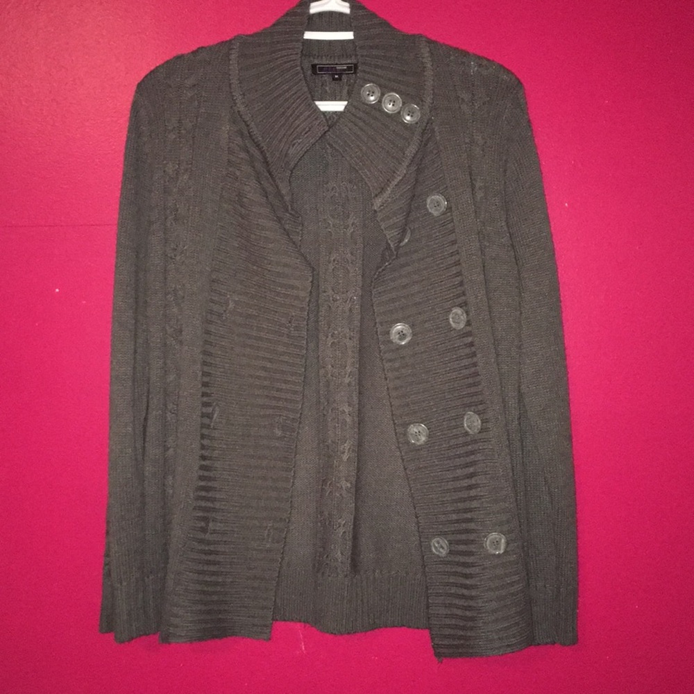 Brown Cardigan Sweater